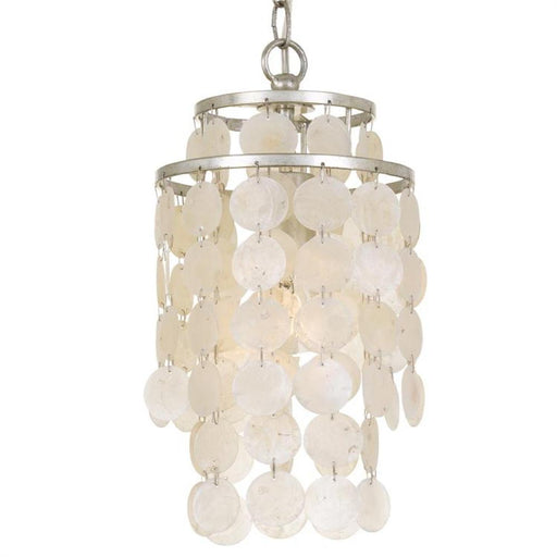 Brielle 1 Light Antique Silver Mini Chandelier