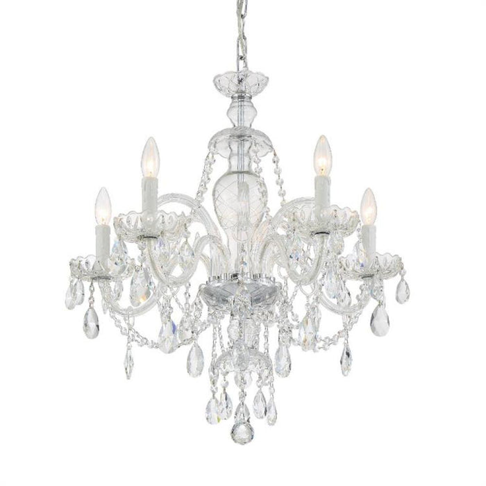 Candace 5 Light Polished Chrome Chandelier