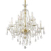 Candace 12 Light Polished Brass Chandelier