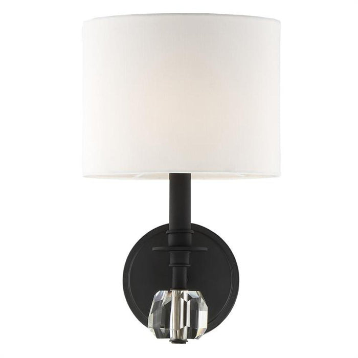 Chimes 1 Light Black Wall Mount