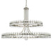 Clover 24 Light Brushed Nickel Two Tier Chandelier