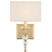 Clover 1 Light Aged Brass Wall Mount