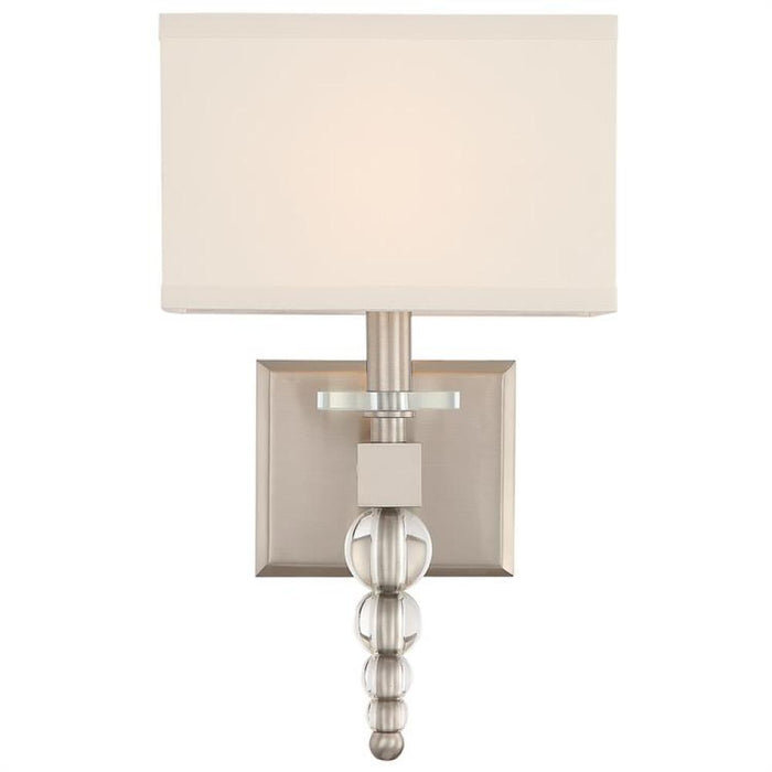 Clover 1 Light Brushed Nickel Wall Mount