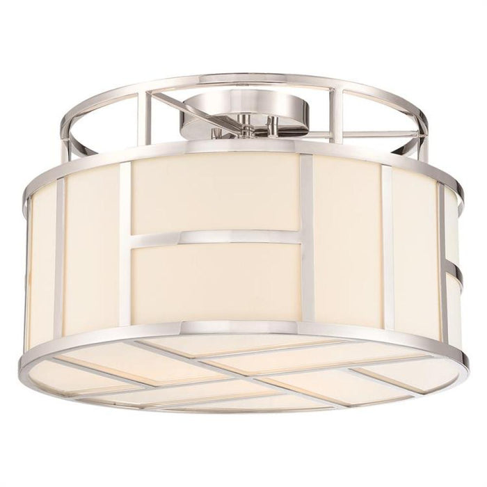 Libby Langdon For Crystorama Danielson 3 Light Polished Nickel Ceiling Mount