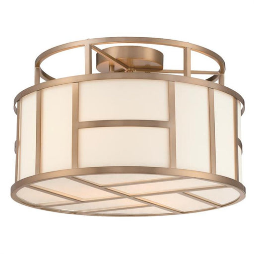 Libby Langdon For Crystorama Danielson 3 Light Vibrant Gold Ceiling Mount