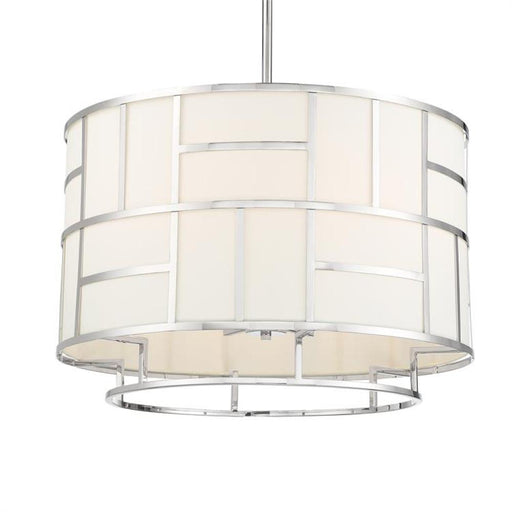 Libby Langdon For Crystorama Danielson 6 Light Polished Nickel Chandelier