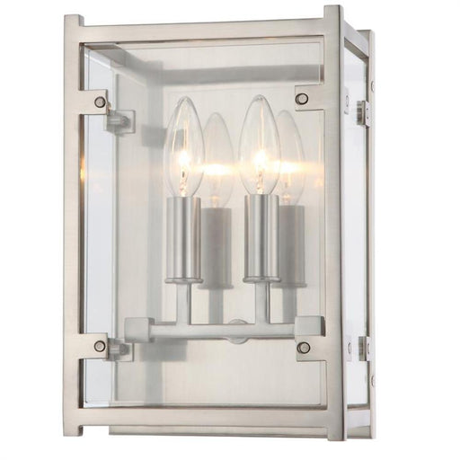 Danbury 2 Light Brushed Nickel Wall Mount