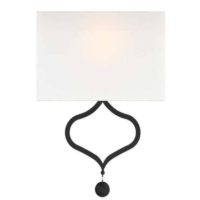 Derby 2 Light Black Forged Wall Mount