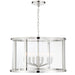 Libby Langdon for Crystorama Devon 6 Light Polished Nickel Lantern