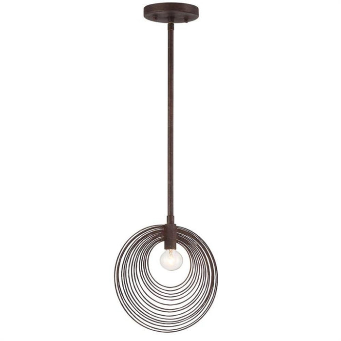 Doral 1 Light Forged Bronze Pendant