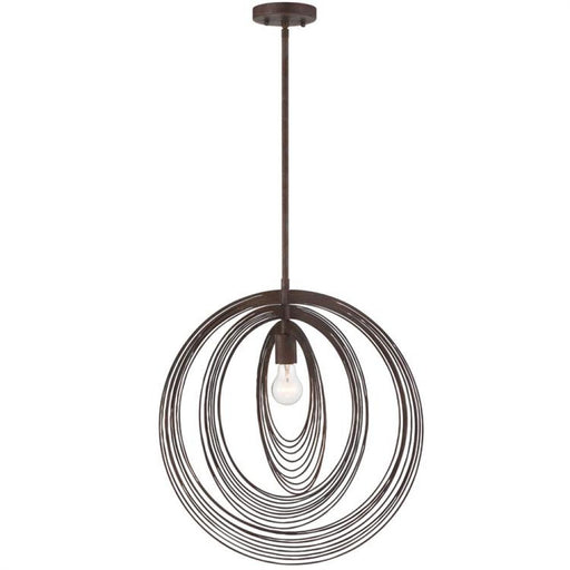 Doral 1 Light Forged Bronze Pendant