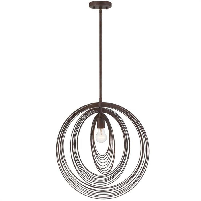 Doral 1 Light Forged Bronze Pendant