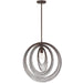 Doral 1 Light Forged Bronze Pendant