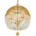 Duval 3 Light Antique Gold Chandelier