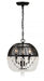 Duval 3 Light Matte Black Mini Chandelier