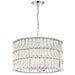 Libby Langdon for Crystorama Elliot 6 Light Polished Nickel Chandelier