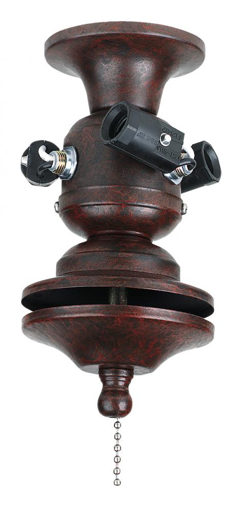 3-Light Bowl Fitter: Rust  220 Volt