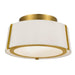 Fulton 2 Light Gold Ceiling Mount