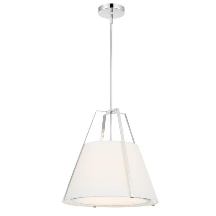 Fulton 3 Light Polished Nickel Pendant