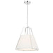 Fulton 3 Light Polished Nickel Pendant