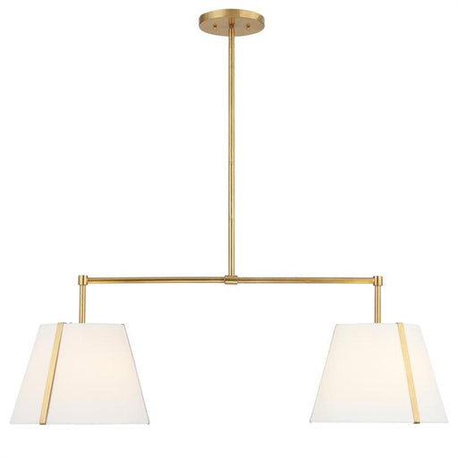 Fulton 4 Light Antique Gold Linear Chandelier