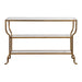 Uttermost Deline Gold Console Table