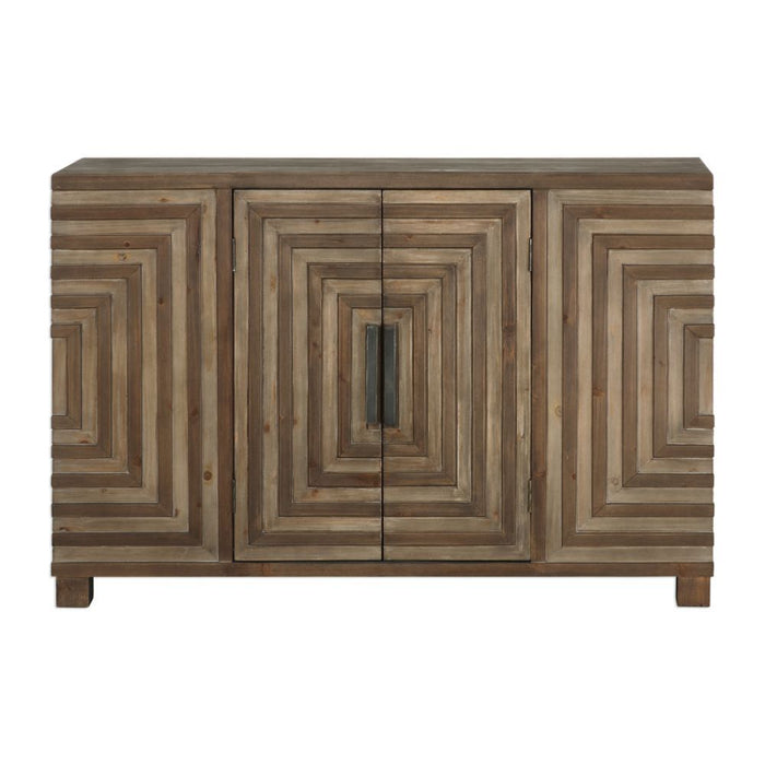 Uttermost Layton Geometric Console Cabinet