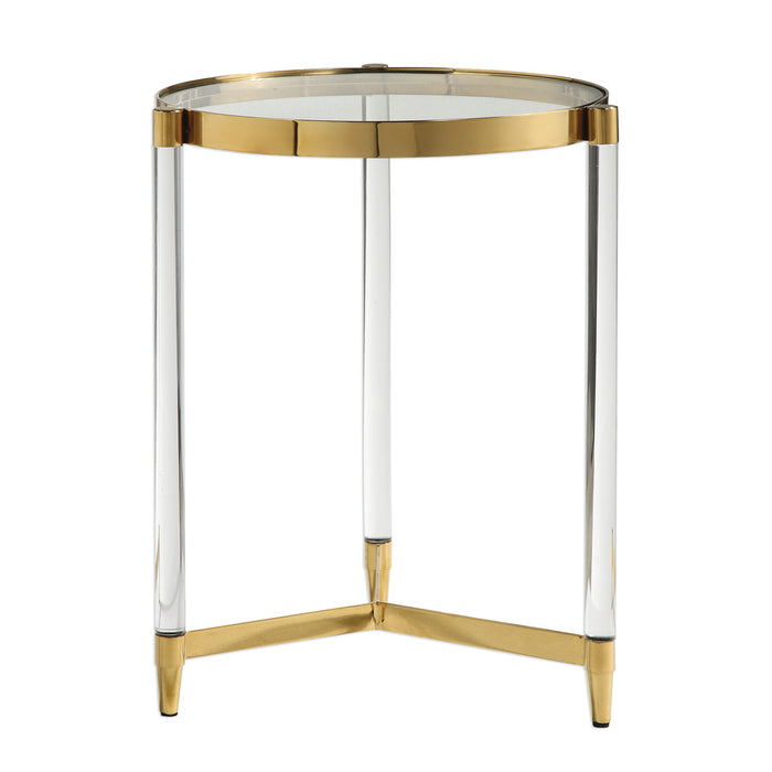 Uttermost Kellen Glass Accent Table