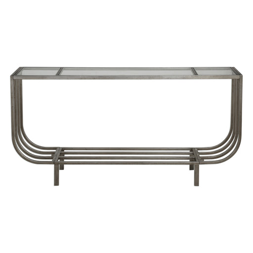 Uttermost Arlice Bright Silver Console Table