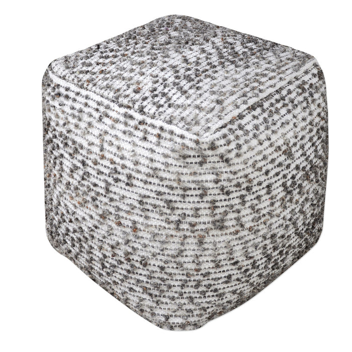 Uttermost Valda Linen Wool Pouf