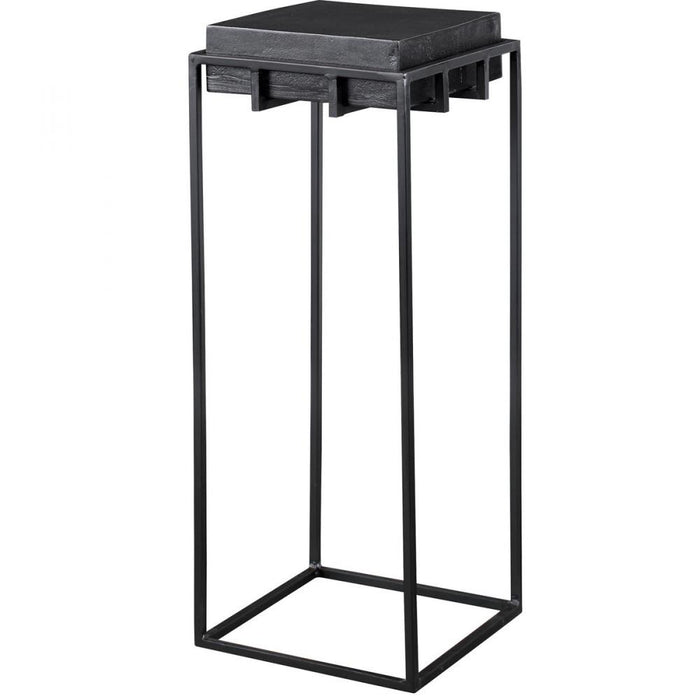 Uttermost Telone Black Small Pedestal