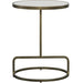 Uttermost Jessenia White Marble Accent Table