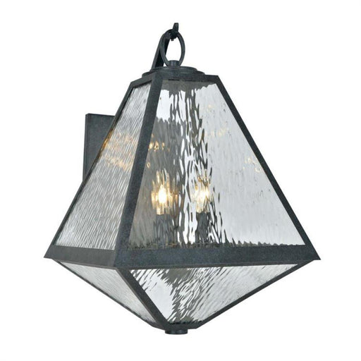 Brian Patrick Flynn for Crystorama Glacier Outdoor 3 Light Black Charcoal Wall Mount