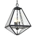 Brian Patrick Flynn for Crystorama Glacier Outdoor 3 Light Black Charcoal Chandelier