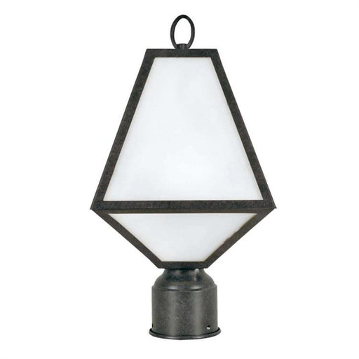 Brian Patrick Flynn for Crystorama Glacier Outdoor 1 Light Black Charcoal Post