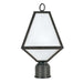 Brian Patrick Flynn for Crystorama Glacier Outdoor 1 Light Black Charcoal Post