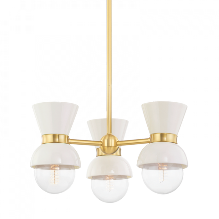 3 LIGHT SEMI FLUSH