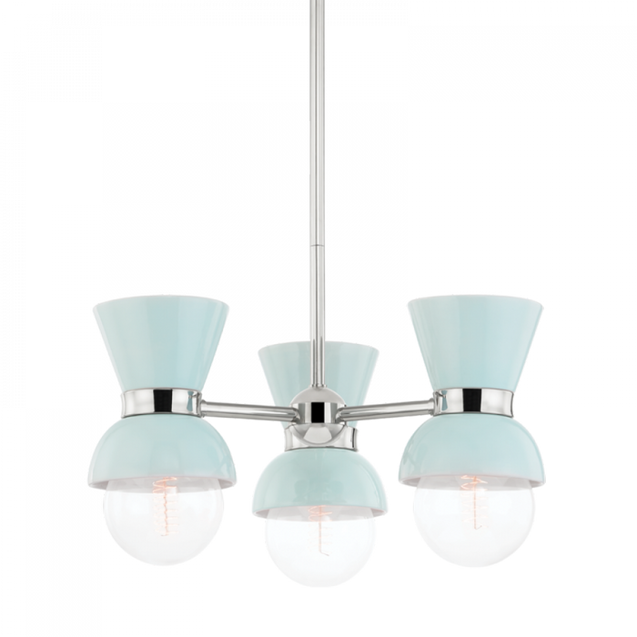 3 LIGHT SEMI FLUSH MOUNT