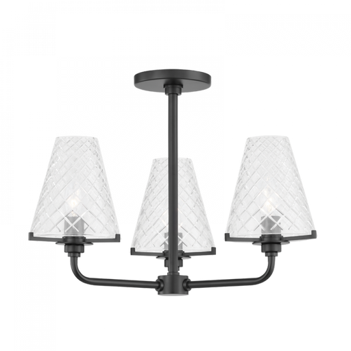 3 LIGHT SEMI FLUSH