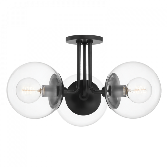 3 LIGHT SEMI FLUSH