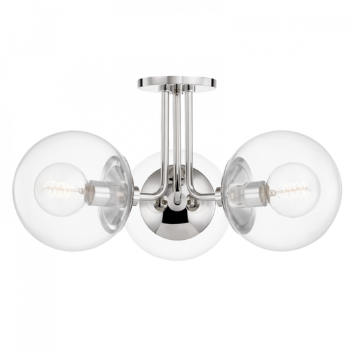 3 LIGHT SEMI FLUSH