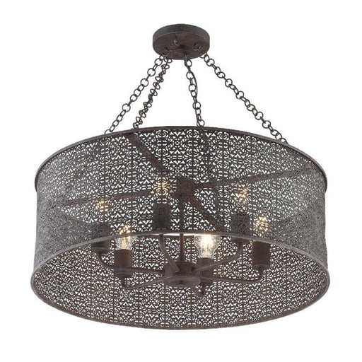 Jasmine 6 Light Forged Bronze Chandelier