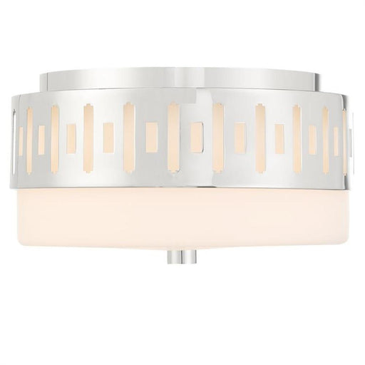 Keaton 2 Light Polished Nickel Ceiling Mount