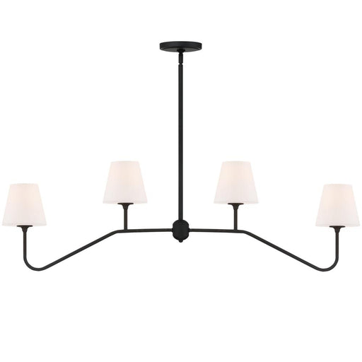 Keenan 4 Light Black Forged Chandelier