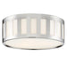 Kendal 3 Light Polished Nickel Ceiling Mount