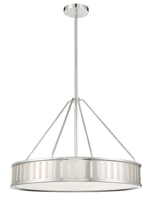 Kendal 6 Light Polished Nickel Pendant