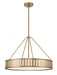 Kendal 6 Light Vibrant Gold Pendant