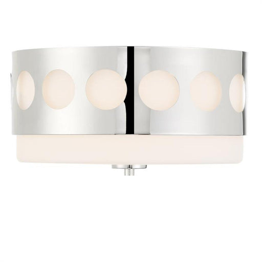 Kirby 2 Light Polished Nickel Ceiling Mount