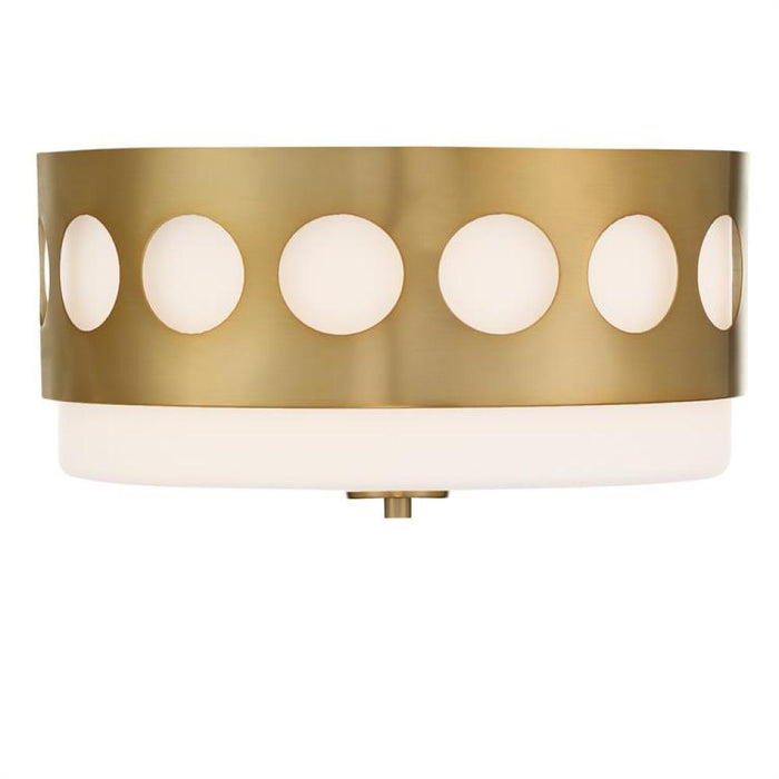 Kirby 2 Light Vibrant Gold Ceiling Mount