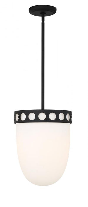 Kirby 3 Light Black Forged Chandelier